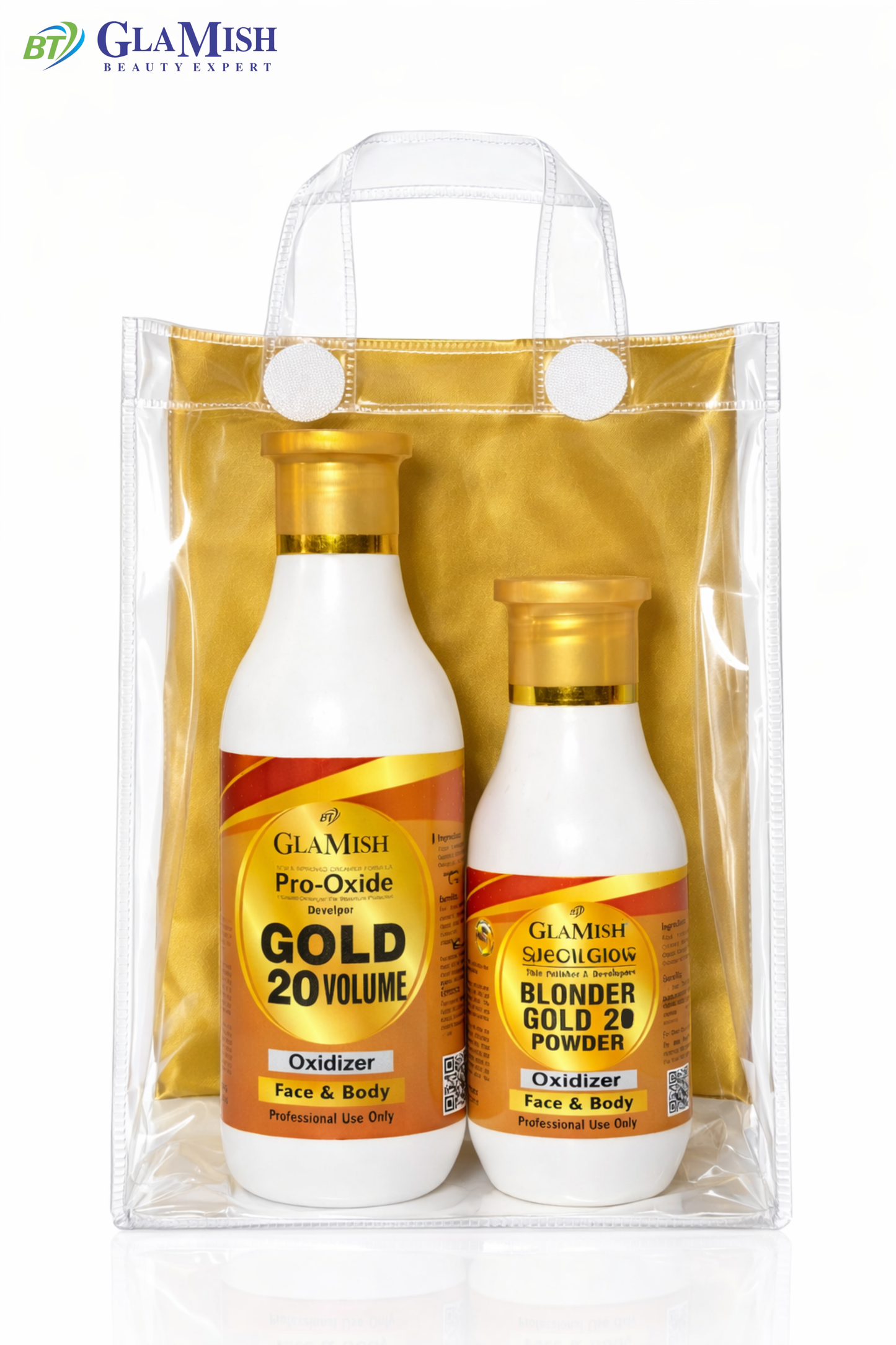 Glamish Gold Facial Combo – Pro-Oxide 20 Volume + Blonder Gold Powder Kit