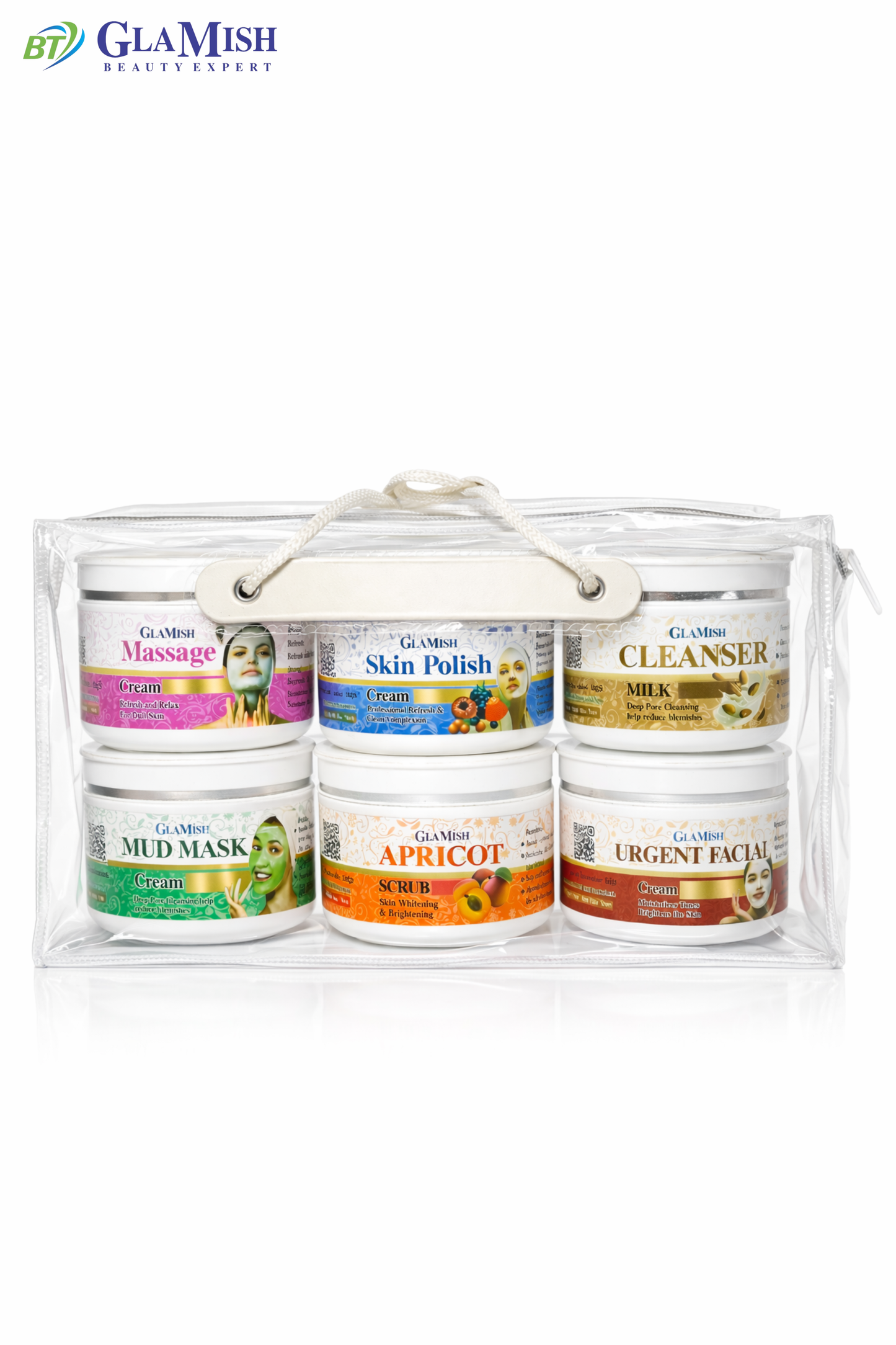 Glamish Complete Facial Kit – 6 Step Professional Skincare Set for Instant Glow