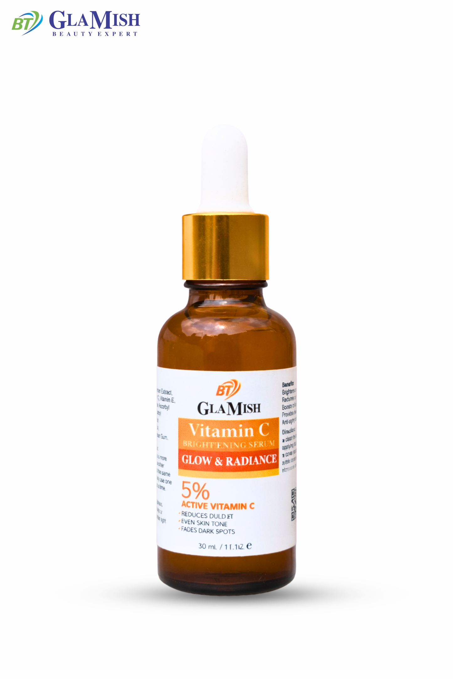 Glamish Vitamin C Serum – Brightening & Glow Radiance Formula (5%)