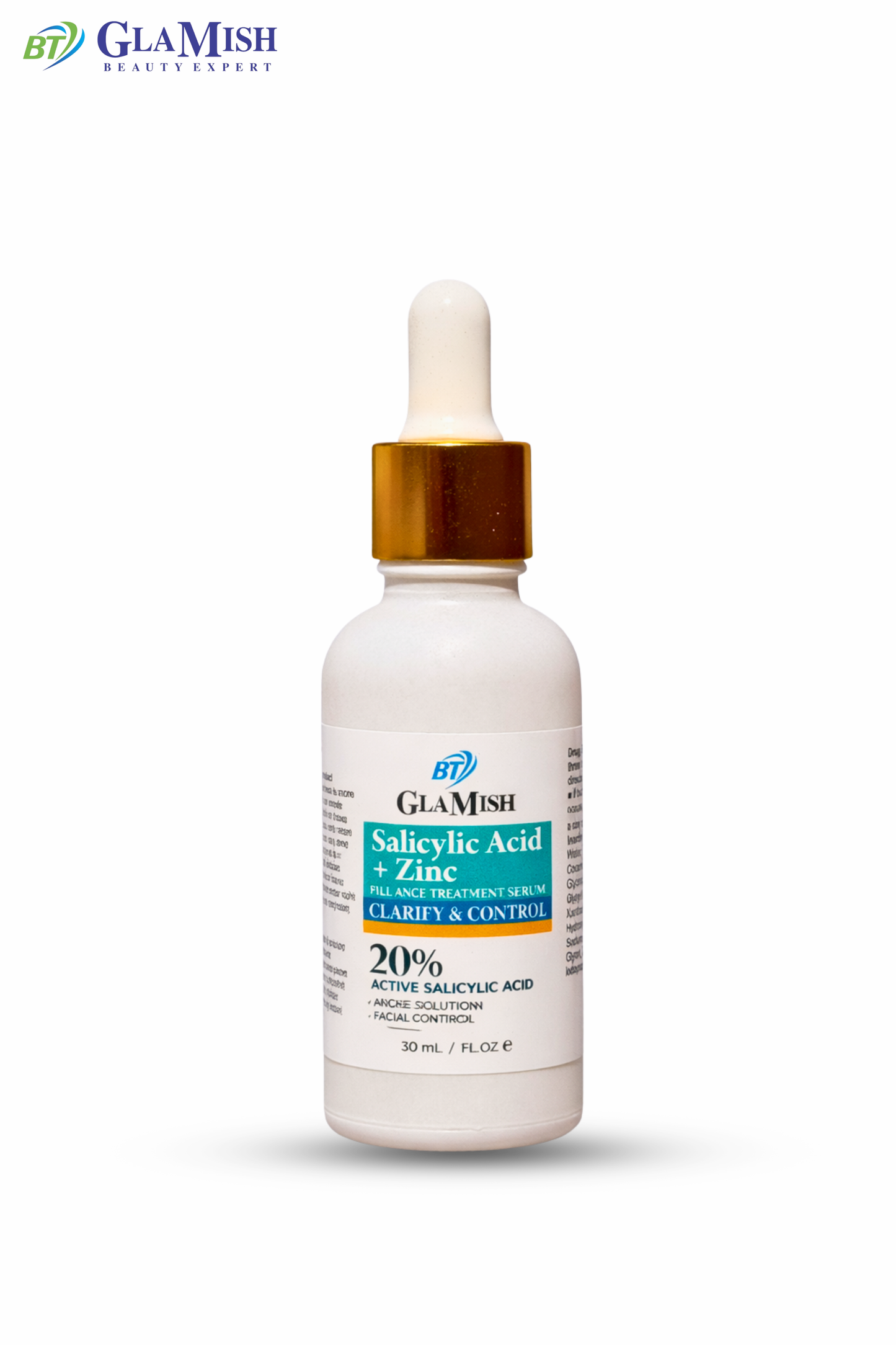 Glamish Salicylic Acid + Zinc Serum – Acne Control & Oil Balancing Treatment (20%)