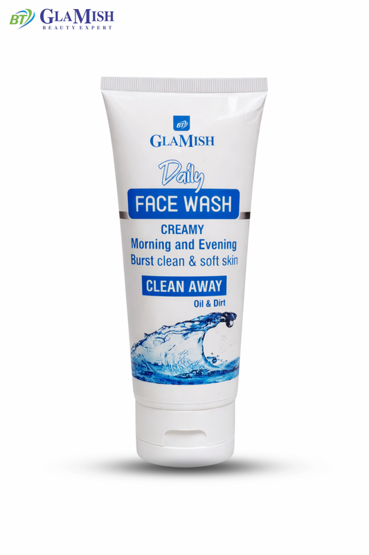 Glamish Daily Creamy Face Wash – Deep Clean Oil & Dirt Remover for Soft & Fresh Skin