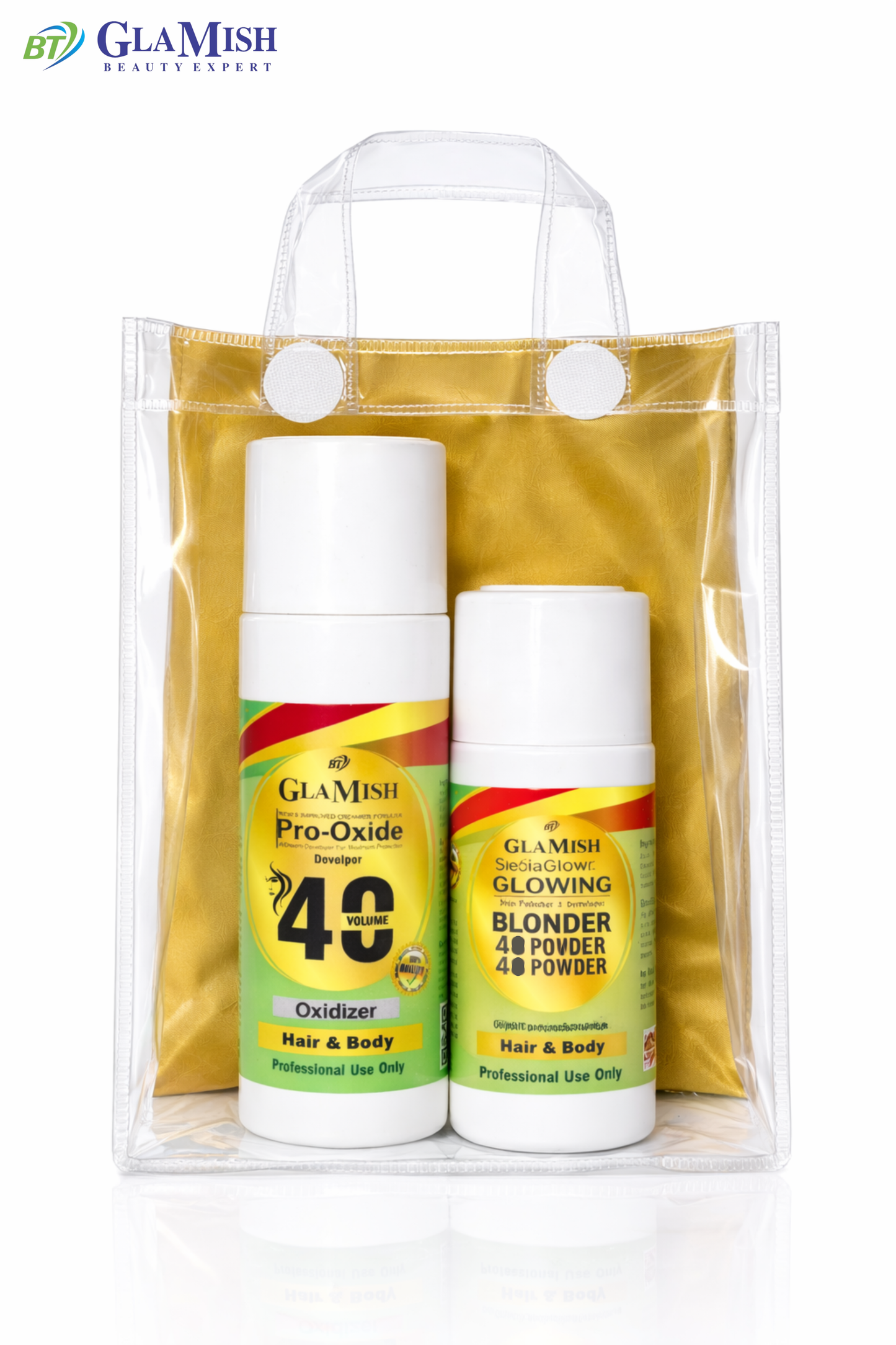 Glamish Pro Facial Kit 40 Volume – Developer + Blonder 4C Powder Combo